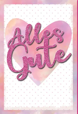 Produktbild von Allgemeine Wünsche - GlitzerGlitzer - Glückwunschkarte im Format 11,