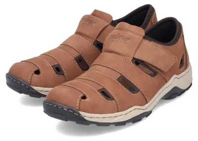 Produktbild von Rieker Herren Echtleder Slipper braun, Herren:45 EU