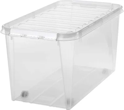 Produktbild von SmartStore Aufbewahrungsbox CLASSIC 70 70 Liter transparent / weiß
