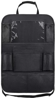 Immagine prodotto di Organizer per seggiolino auto 3 in 1 per bambini con supporto per lo schienale e tasca per iPad, 65 x 45 cm, impermeabile e multifunzionale