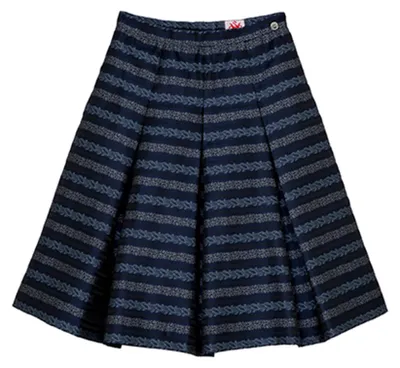 Produktbild von Damen Trachtenrock 'Blair' Elegant Vintage Knielang Röcke 60 cm, Farbe:Dunkelblau, Größe:40/L