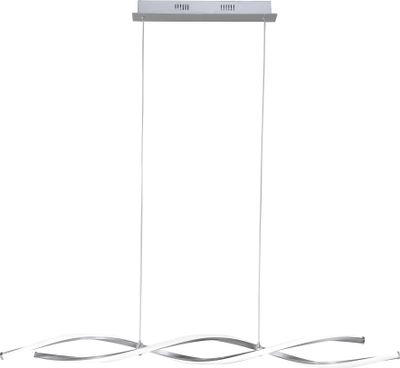Paul Neuhaus LED Pendelleuchte Polina stahl 110 x 8 cm dimmbar, warmweiß