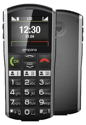 Image de Emporia SIMPLICITY-LTE 5,08 cm (2") 90 g Noir, argent Téléphone d'entrée de gamme