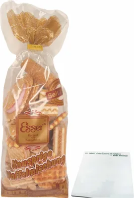 Produktbild von Esser Knusprige Waffelmischung (250g Beutel) + usy Block