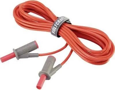Obrázek produktu pro VOLTCRAFT Vysoce flexibilní bezpečnostní zkušební kabel [lamelová zástrčka 4 mm - lamelová zástrčka 4 mm] 5 m červený MSB-501 10 A (VC-8063355)