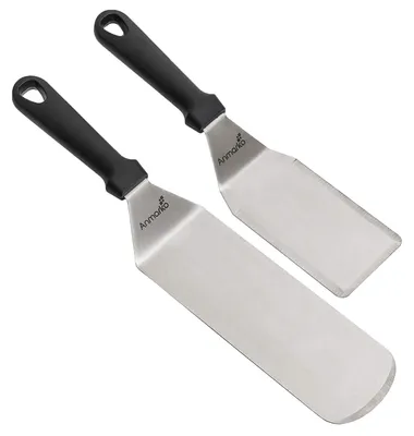 Immagine prodotto di Solidchoice - Set di spatole in acciaio inossidabile - Spatola per padelle e spatola per griglie, ideale per barbecue