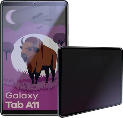 Produktbild von Hybridglas mit Privatschutzfilter für Galaxy Tab A11, Bizon Glass Tab Mule Shadow, Matt