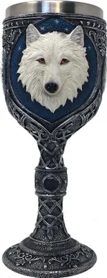 Produktbild von Fantasy Kelch Wolfskelch - Kelch Wolf Mittelalter Ritter Fantasy