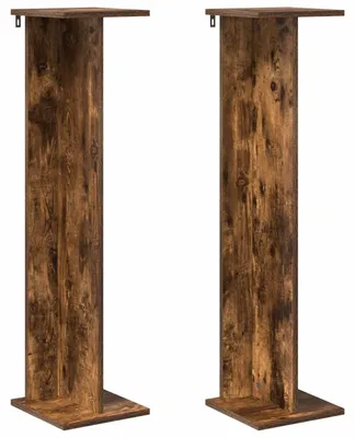 Produktbild von Eleganten-Stil Pflanzenständer 2er Set,Blumentopfregal, Ausstellungsregal,Modernes Design, Geräucherte Eiche 25x25,5x100,5 cm - Pflanztische - Möbel26
