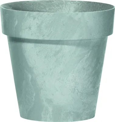 Produktbild von Pflanzkübel in Beton-Optik wetterfest aus Kunststoff - H 15 cm - Ø 17 cm Pflanztopf - Blumentopf - Pflanzgefäß - Pflanzsäule - Blumensäule