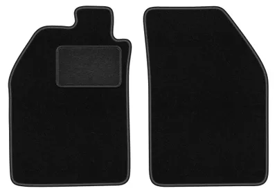 Immagine prodotto di Tappetini anteriori in moquette per Saab 9000 1984-1991 (berlina) – 2 pezzi, neri, su misura – Wielganizator LUX