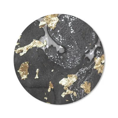 Produktbild von MuchoWow® Mauspad Mousepad Marmor - Gold - Weiß - Schwarz 50x50 cm - Mousepads - Maus Mat - Pad - Mausunterlage - Vinyl