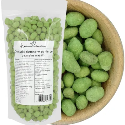 Produktbild von Erdnüsse Wasabi im Teigmantel 500g Scharf Crispy Party Knabberei