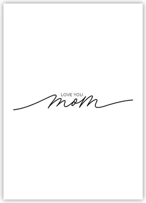 Produktbild von Poster - Poster ohne Rahmen - Ich liebe dich Mama - 50x70 cm - Wand Bild - Wanddeko - Wandbilder - Kunstposter - Wandposter - Bilder - Kunstdruck - Wanddekoration - Wandbild - P2XPA50x70-4794