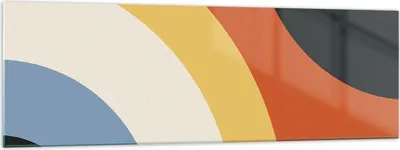 Produktbild von Bilder auf glas - Einteilig - Abstraktion die Farben Radius - 160x50cm - Glasbilder - Wandbilder - Bilder - Wanddekoration aus Glas - Glas Bilder - Wandbild auf Glas - GAB160x50-4267