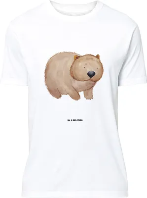 Produktbild von Mr. & Mrs. Panda Größe XL T-Shirt Wombat - Weiß - Geschenk, Shirt, Tshirt, Motivation, Das Leben Ist schön, Lustige Sprüche, Spruch, Australien, mit