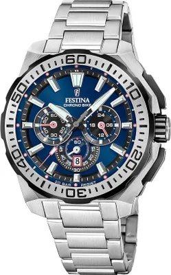 Produktbild von Festina Herrenuhr Chrono Bike Armbanduhr Edelstahl silber UF20724/2