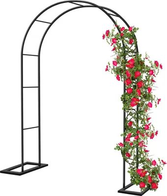 Produktbild von Rosenspalier Metall 188x230 cm - Gartenbogen und Zaun für Kletterpflanzen