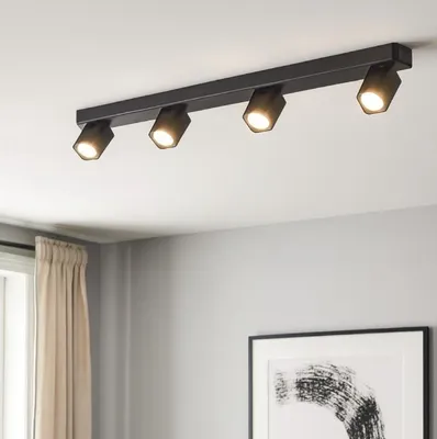 Produktbild von Ideal Lux 321523 RUDY Deckenstrahler/Spot 4xGU10 schwarz