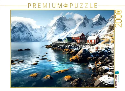 Produktbild von CALVENDO Puzzle Rote Häuser | 2000 Teile Lege-Größe 90x67cm Foto-Puzzle für glückliche Stunden