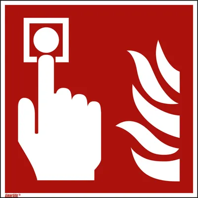 Obrázek produktu pro Hinweisschild Brandmelder ISO 7010/F005 200x200mm PVC
