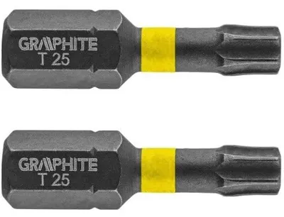Zdjęcie produktu dla GRAPHITE Bity udarowe TX25 x 25 mm, 2 szt.