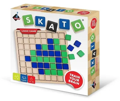 Zdjęcie produktu dla Askato Drewniana Gra Skato Strategiczna Logiczna