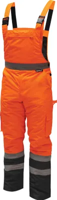 Produktbild von Reflektierende warme Latzhose, Größe S, orange