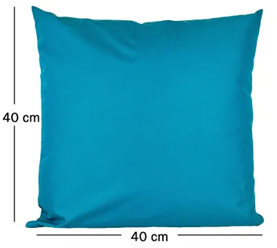 Produktbild von JACK 1x 40x40cm Outdoor Kissenhülle Bezug Lounge Garten Einfarbig, Farbe:Petrol