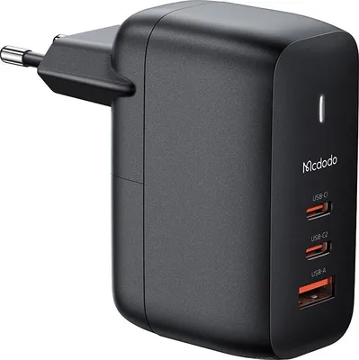 Produktbild von GaN 65W Ladegerät Mcdodo CH-0291 2x USB-C, USB-A (schwarz)