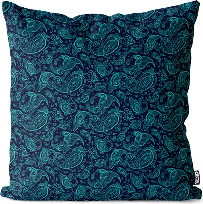 Produktbild von VOID Ethno Paisley Design Muster Kissenbezug Kissenhülle sofa couch wohnzimmer dekoration wasserfest Outdoor Garten Kissen bezug deko