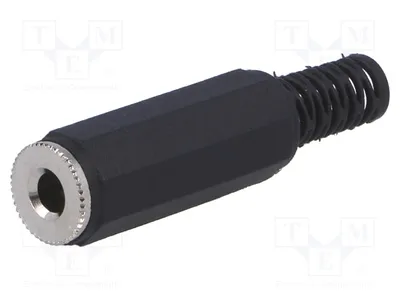 Immagine prodotto di 2 connettori femmina dritti, connettori jack da 3,5 mm stereo, con protezione contro la rottura