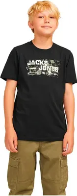 Produktbild von Jack & Jones Outdoor Logo Kurzarm-t-shirt Schwarz 10 Years Jungen Schwarz 10 Years