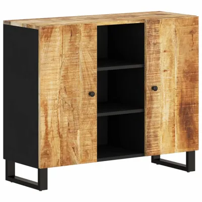 Obrázek produktu pro Příborník se 2 dvířky 90x33x75 cm masivní mangovníkové dřevo