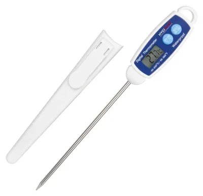 Digitales Lebensmittelthermometer -50 bis +200°C, wasserdicht, LCD