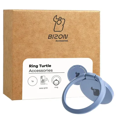 Produktbild von Uchwyt na palec Bizon Accessories Ring Turtle uniwersalny, szary