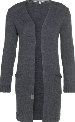 Produktbild von Knit Factory Ruby Strickjacke Anthrazit - 40/42 - Mit Taschen