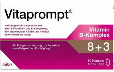 Obrázok produktu pre Vitaprompt Komplex vitamínov B 8+3 kapsuly, 60 ks
