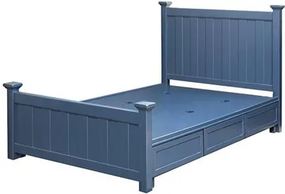 Produktbild von Klassisches Bett Doppelbett Betten Holz Landhaus Stil Echtes Holz Schlafzimmer