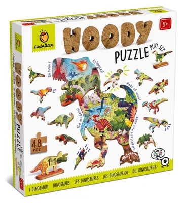 Image de LUDATTICA Puzzle en bois - Dinosaures