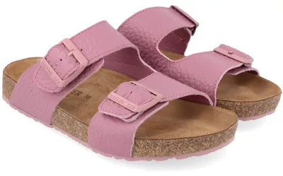 Produktbild von Haflinger Bio Bonnie Damen Leder-Sandale mit Korkfußbett Pink, 819102-1818