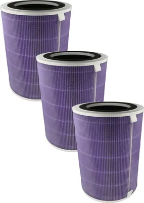 Produktbild von vhbw 3x Luftilter kompatibel mit Pro Breeze PB-P07 Luftreiniger - Kombifilter Vorfilter + HEPA(H13) + Aktivkohle + Silberionenfilter