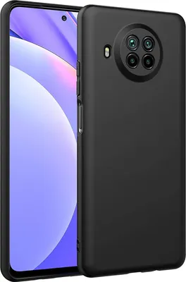 Immagine prodotto di Custodia in silicone per Xiaomi Mi 10T Lite Cover protettiva Nero opaco Backcover Custodia per telefoni cellulari
