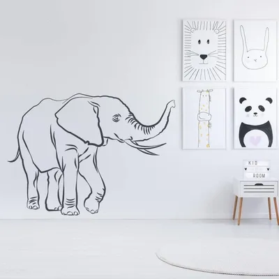 dekorative Elefanten – Decords Wandtattoo, Produktansicht 1
