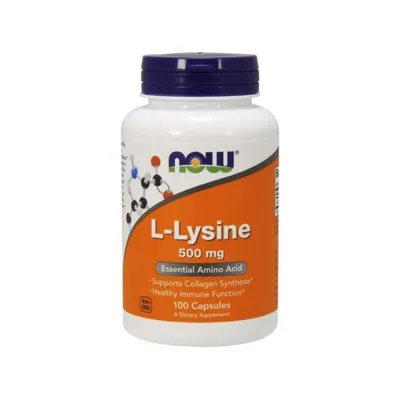 Produktbild von NOW Foods - L-Lysin, 500mg, 100 Kapseln