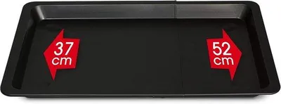Produktbild von Backblech verstellbar - Universelles Design 37 bis 52 cm - Schwarz