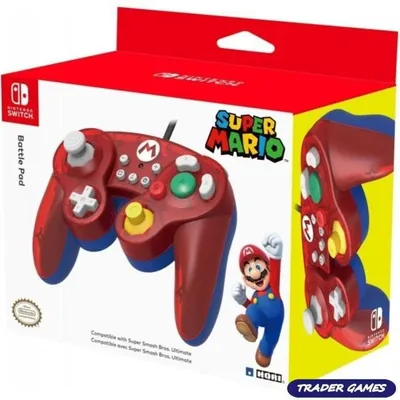 Produktbild von Hori Super Mario Battle Nintendo Switch-controller Rot  Rot One Size