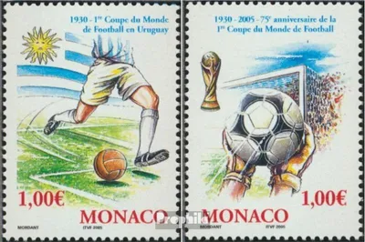 Produktbild von Briefmarken Monaco 2004 Mi 2728-2729 (kompl.Ausg.) postfrisch Fußball - WM