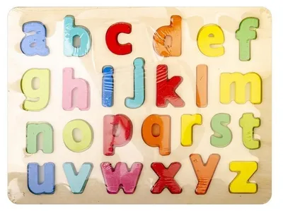Image de Puzzle en bois - lettres minuscules en 3D