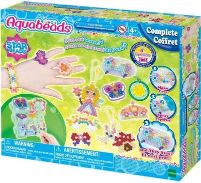 Immagine prodotto di Set creativo AQUABEADS, I miei accessori magici, 820 perline, dai 4 anni in su, giocattoli per bambine